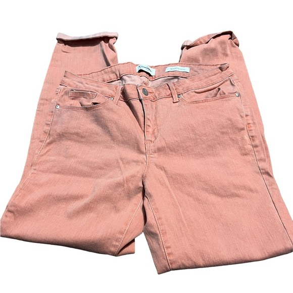 Jessica Simpson Orange Rolled Cropped Skinny Jeans Size 29 - Picture 2 of 5